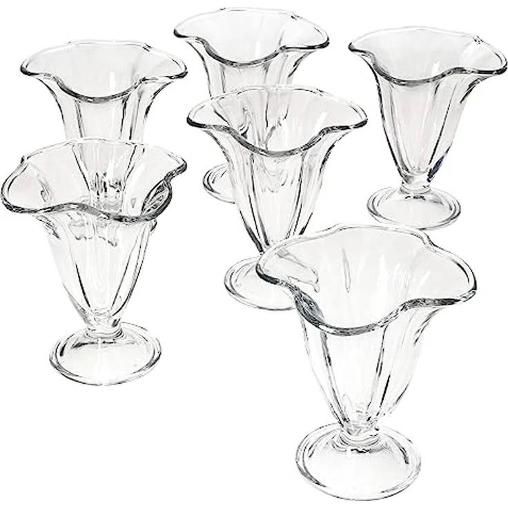 MamboCat Eisschale 6x CANA Eisbecher mit Fuß 150ml Dessert-Schale, Glas – Bild 2
