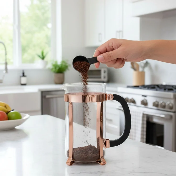 Bodum Caffettiera French Press System Kaffeebereiter 1,0l Kupfer – Bild 3