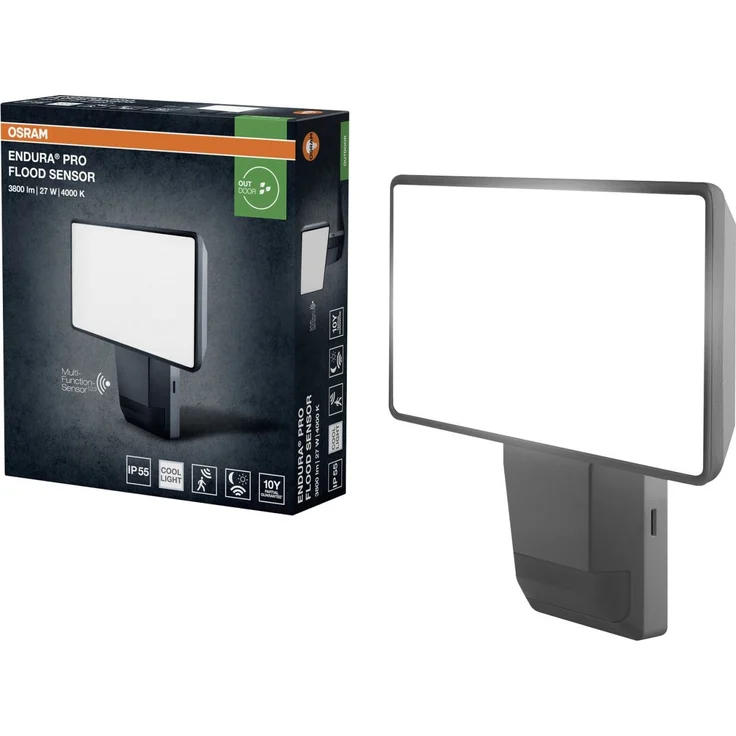 Osram Außenleuchte Endura PRO Flood Sensor 27W 4000K IP55 dunkelgrau – Bild 2