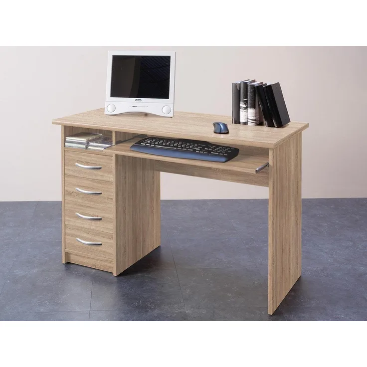 Schreibtisch >Taunton< in Sonoma-Eiche - 110x75x55cm (BxHxT)
