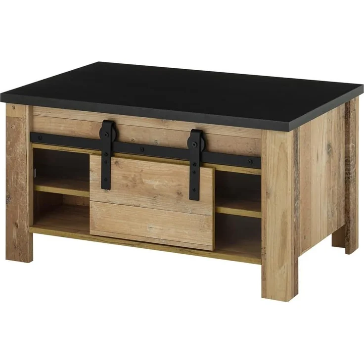 Lomadox Wohnzimmer-Set SHELTON-61, (Mega-Spar-Set, 6-St, 6-tlg), in Old Style hell Nb. mit anthrazit 570/201/43 cm – Bild 8