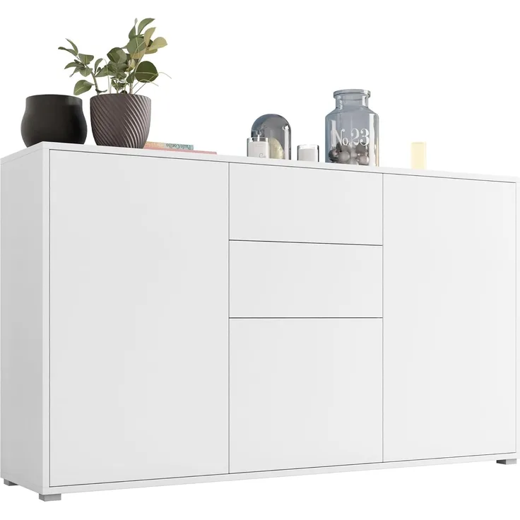 Mirjan24 'Gesita K1D4SZ' Kommode, Weiß, 93x141 cm
