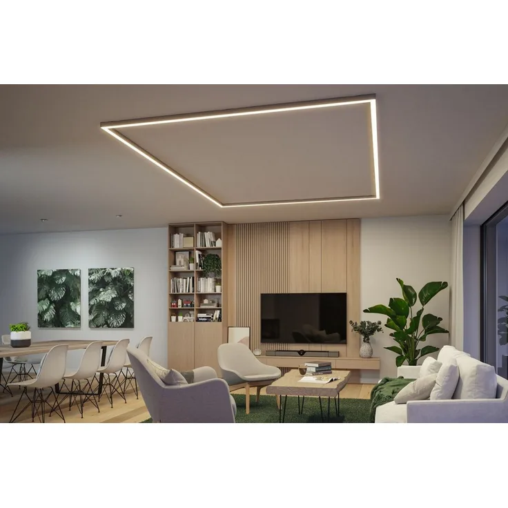 Paulmann Schienensystem-Leuchten Linion Lichtkanal 90 ° 2000lm/m 3000K, LED fest integriert, Warmweiß