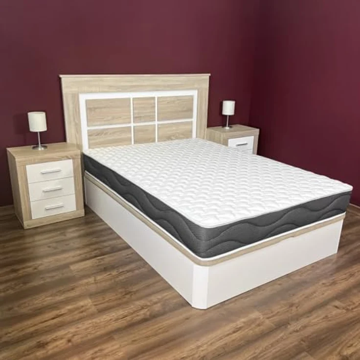 Homey Viskoelastische Matratze Sleep Pro wendbar (Winter-Sommer), Härtegrad mittel bis hoch, Dicke 20 cm, milbendicht, antibakteriell und hypoallergen, 135x190 cm – Bild 3