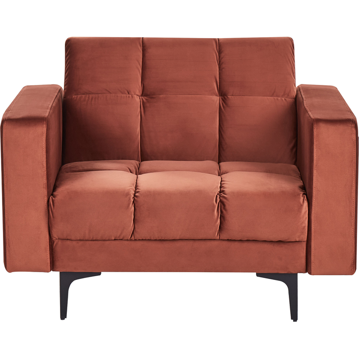 Sessel ALNES Samtstoff Hellrot – Bild 5