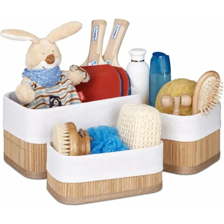 Aufbewahrungskorb Bad 3 teiliges Set