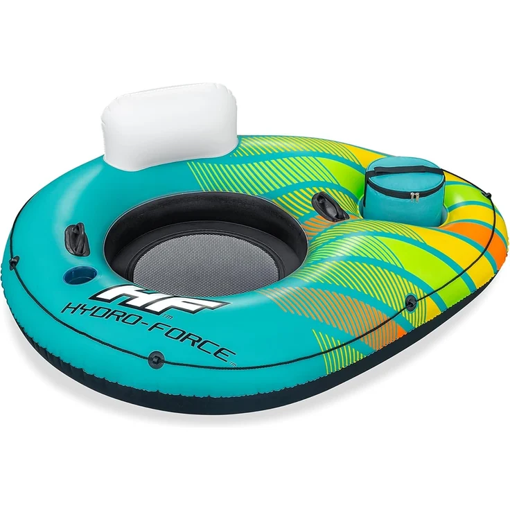 Hydro-Force™ Alpine Schwimmring mit Rückenlehne & Kühltasche 169 x 137 cm – Bild 5