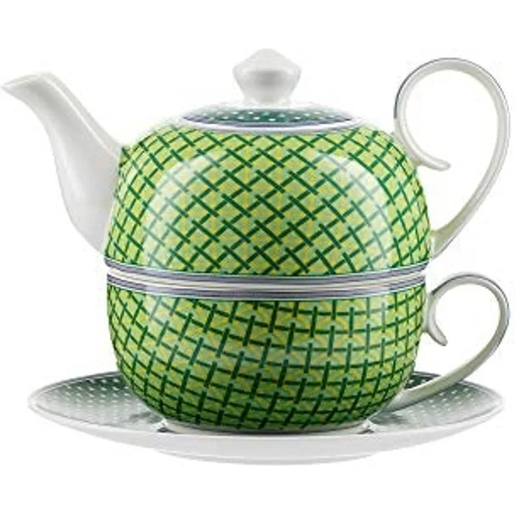 Jameson + Tailor Teekanne Teekanne mit Motiv, Tea for One Brillantporzellan