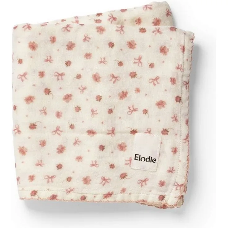Elodie Details Musselin Decke Baby Pucktuch Bambus Baumwolle Oeko-Tex 80x80cm weich atmungsaktiv Neugeborene Wickeltuch Babydecke Stilldecke Swaddle Unisex Mädchen Jungen, Petit River Rose