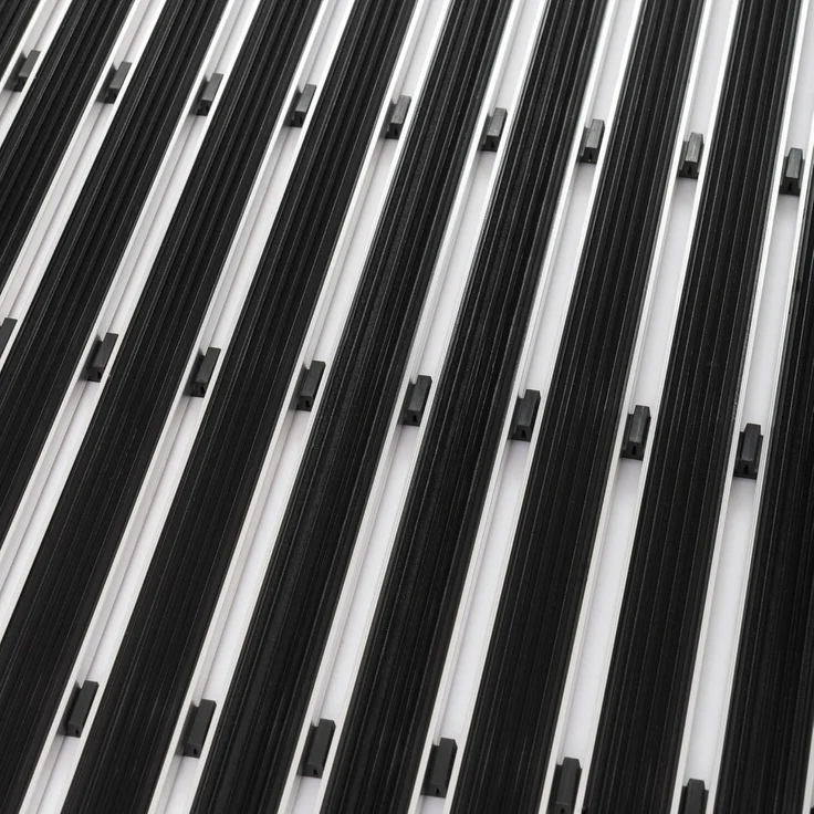 Pergamon Fußmatte Fußmatte Sauberlauf Aluminium Kleeny, Rechteckig, Höhe: 15 mm – Bild 3