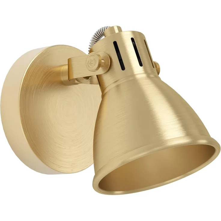 Eglo 900169 Spotleuchte SERAS GU10 1X3W messing-gebürstet, gold Ø10cm dimmbar
