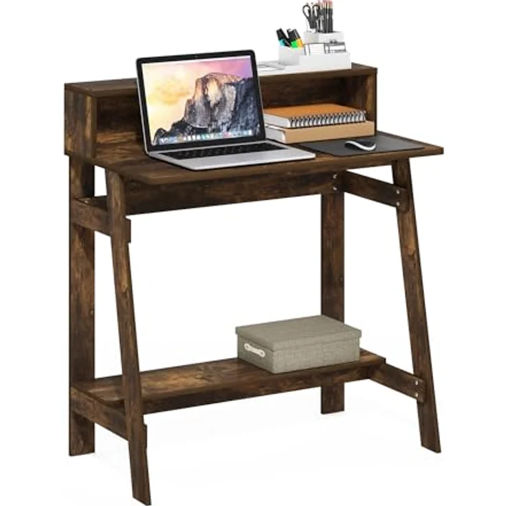 Furinno Simplistic A Frame Computertisch, Bernsteinkiefer – Bild 2