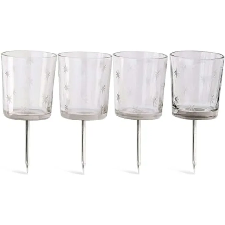 Mirabeau Adventskranz Steckwindlicht 4er Set Fenella klar