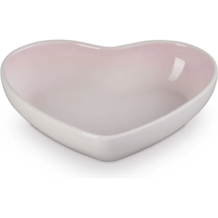 LeCreuset Schüssel in Herzform Steinzeug 20cm | Shell Pink : Shell Pink – Bild 1