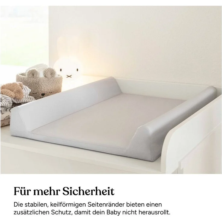 Ehrenkind Wickelauflage Wickelunterlage abwaschbar 72x85 cm (Wickelauflage 50x70 cm, Wickeltischauflage mit Keil), Hygienisch, Sicher und Vielseitig – Bild 3
