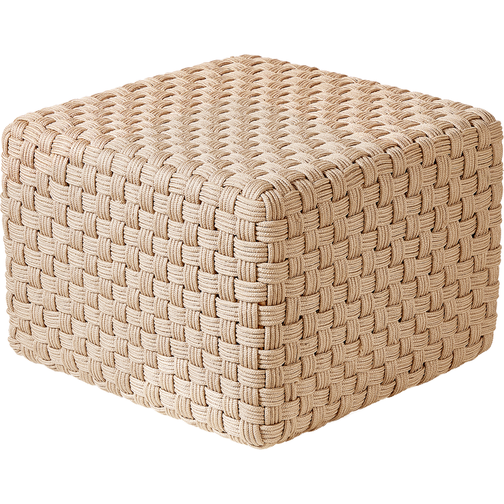 Pouf NALLI Kunststoff Hellbeige
