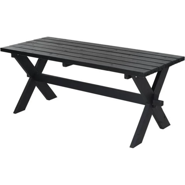 Plus Tisch Nostalgie 177x75x72cm schwarz rechteckig – Bild 1
