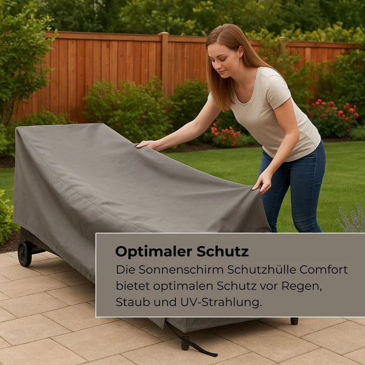 osoltus Outdoor Schutzhaube Sonnenliege 212 x 70 x 48 (Oxford 600D) – Bild 4