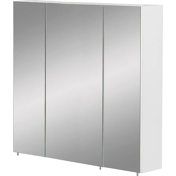 Schildmeyer Basic Spiegelschrank, Melaminharzbeschichtete, Weiß, 80 cm