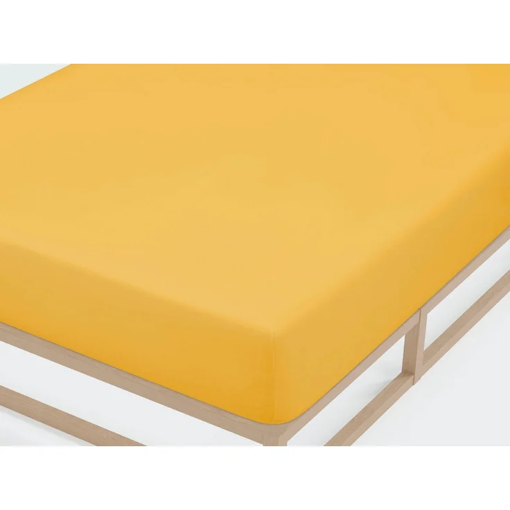 Castell Jersey-Stretch-Spannbetttuch, Honig, 1x 180x200 cm - 200x200 cm, 180x200 cm – Bild 2