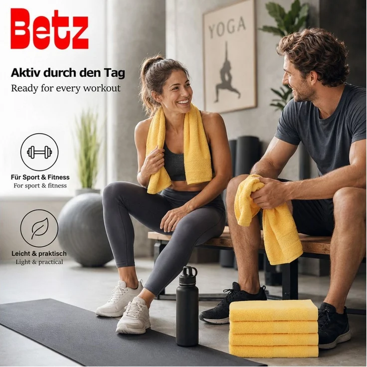 Betz Gästehandtücher 10 tlg. Gästehandtücher-Set PREMIUM 100 % Baumwolle 30x50cm, 100% Baumwolle (10-St) – Bild 3