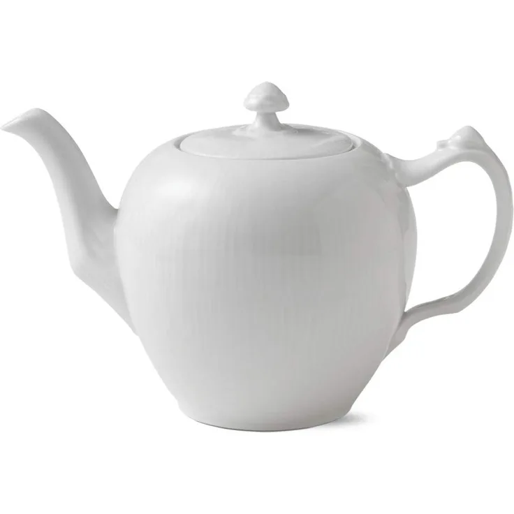 Royal Copenhagen White Fluted Teekanne mit Deckel 100 cl
