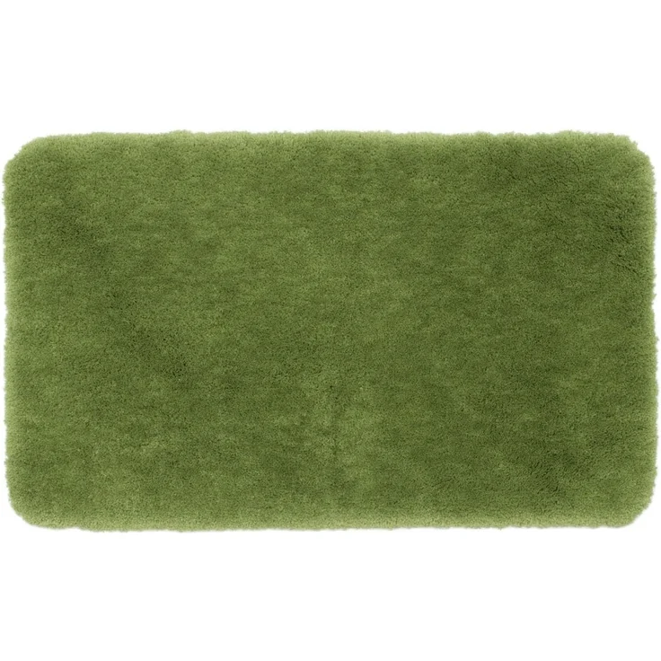 Gözze - Deluxe Badteppich mit extra hohem Flor, 100% Polyester (Mikrofaser), Mit Antirutschbeschichtung, 70x120 cm - Dunkelgrün