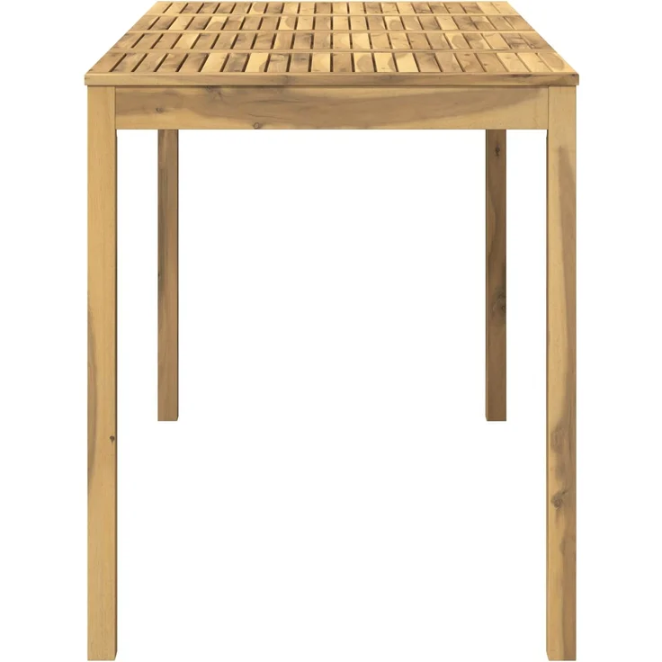vidaXL Gartenbar-Tisch LAREN Weiß gewaschen 180 x 88,5 x 105 cm 901725 – Bild 4