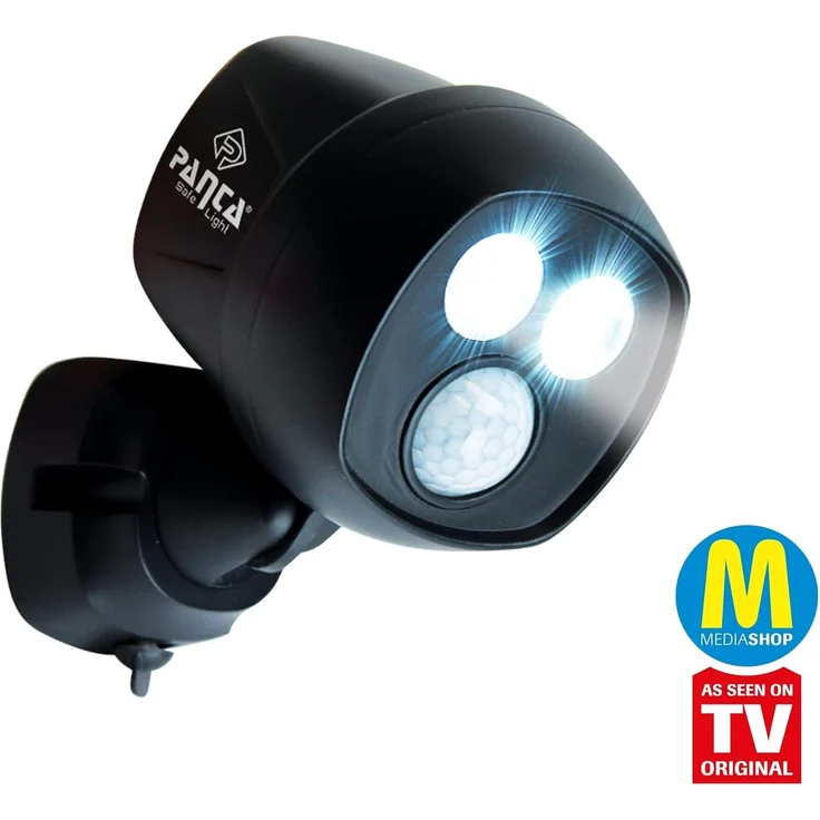 MediaShop Außen-Wandleuchte Panta Safe Light, LED fest integriert, Kaltweiß, 360 Grad drehbar, wetterbeständig, extrem Hell, Bewegungssensor – Bild 7