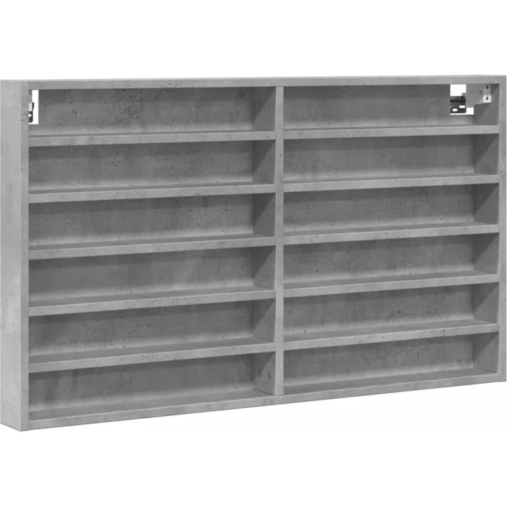 vidaXL Vitrinenschrank Betongrau 100x8,5x58 cm Holzwerkstoff 847943 – Bild 2