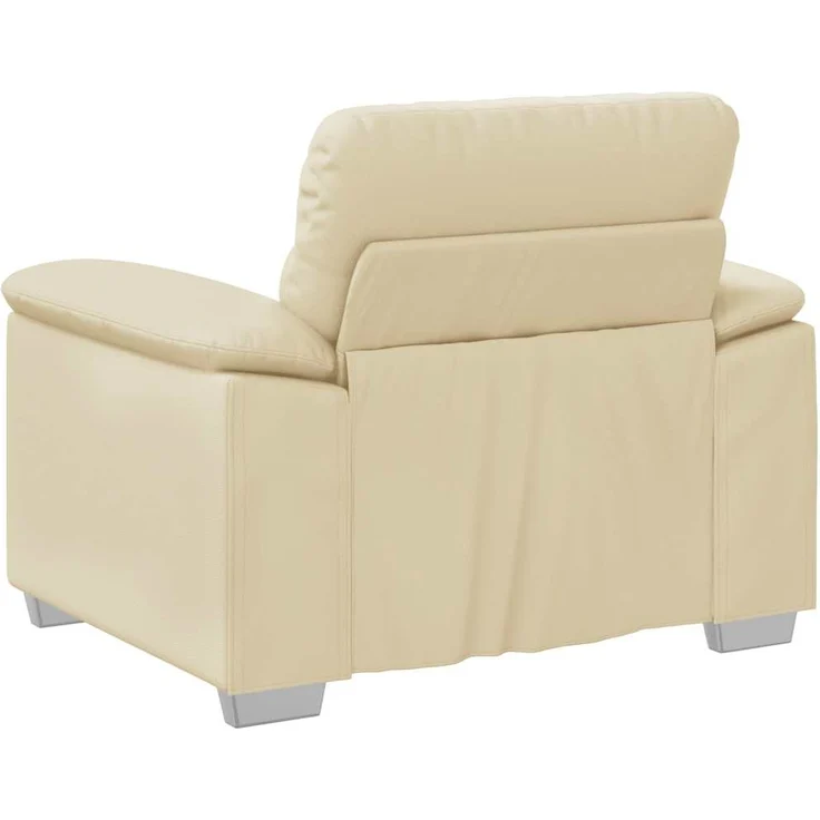 vidaXL Sessel Creme 100x81x84 cm Kunstleder 4105327 – Bild 5