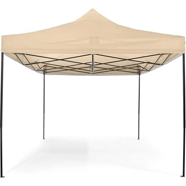 All Seasons Gazebos 3x4. 5m vollständig wasserdichtes Faltpavillon - Beige – Bild 3