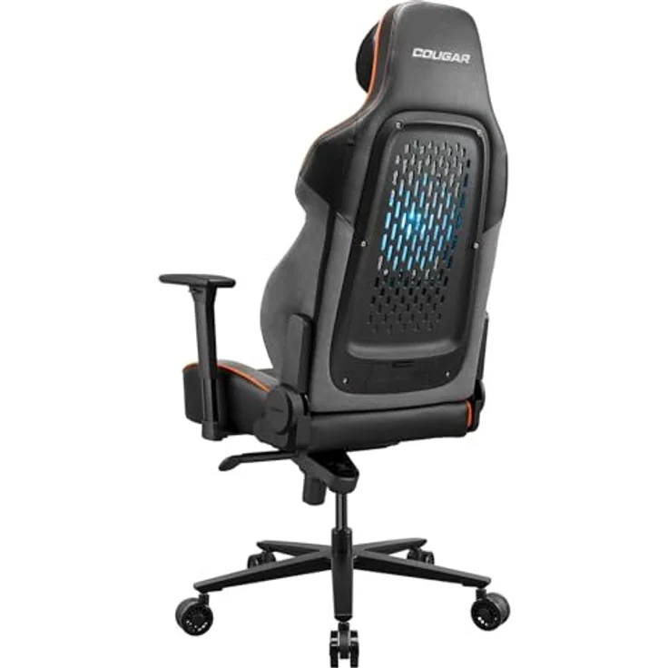 COUGAR NXSYS AERO Colde Fusion Gaming-Stuhl (NxSys Aero) with RGB-Lüfter, Physiotherapiequalität Lendenkissen, and Premium-PVC-Leder in black – Bild 11