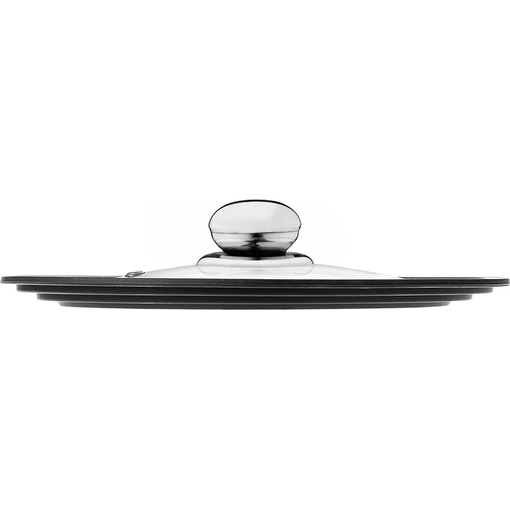 KADAX Universaldeckel 20/22/24 cm, Universal Deckel für Töpfe & Pfannen, Pfannendeckel, Glasdeckel mit Silikonrand und Dampfloch, Topfdeckel (Edelstahl) – Bild 7