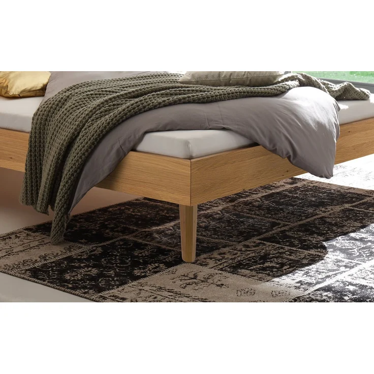 Hasena Massivholzbett Ortona Trento in Eiche bright geölt 140x210 cm, Komforthöhe 25 cm – Bild 4