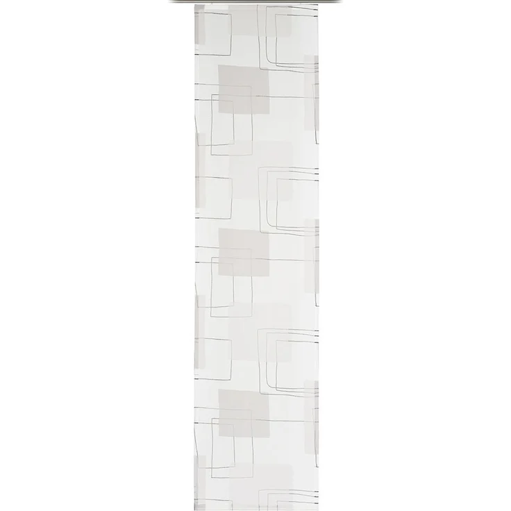 GÖZZE Flächenvorhang CARTOON silber BH 60x245 cm silber Gardine Fertigvorhang – Bild 1