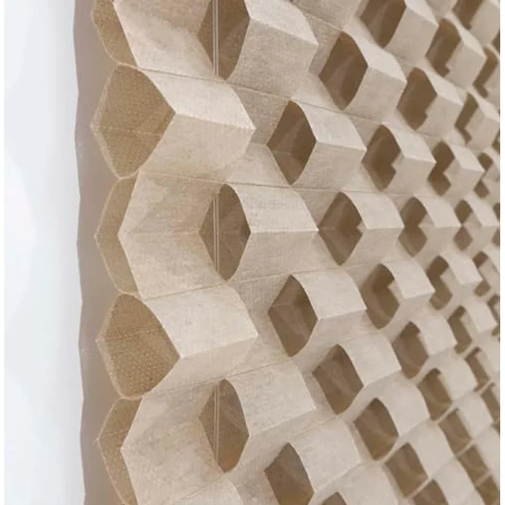 K-home Klemmfix Plissee 3D-Effekt Taupe 90x210 cm – Bild 3