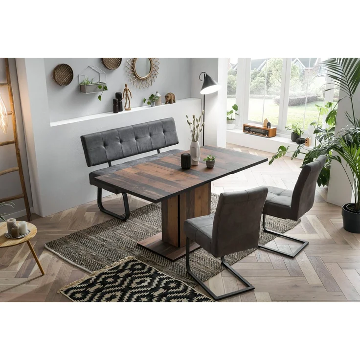 HELA Essgruppe Luise I G (Bank, Stühle, Tisch), (Set, 4-tlg), Komfortsitz mit Federkern, Topseller Tischgruppe, Esszimmer – Bild 5