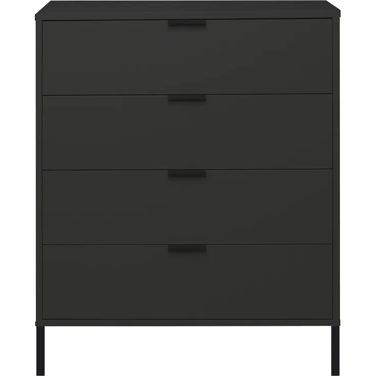 Kommode Erna 81x45x102 Anthrazit matt Lack 14723-Q