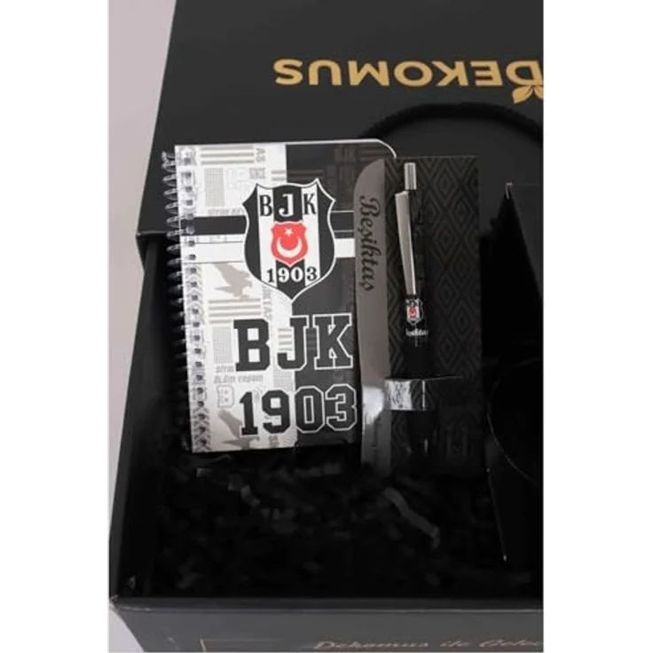 Jungengel Geschenkbox Besiktas Fan Carsi Lizenziert Kaffeetasse Kugelschreiber Notizbuch – Bild 2