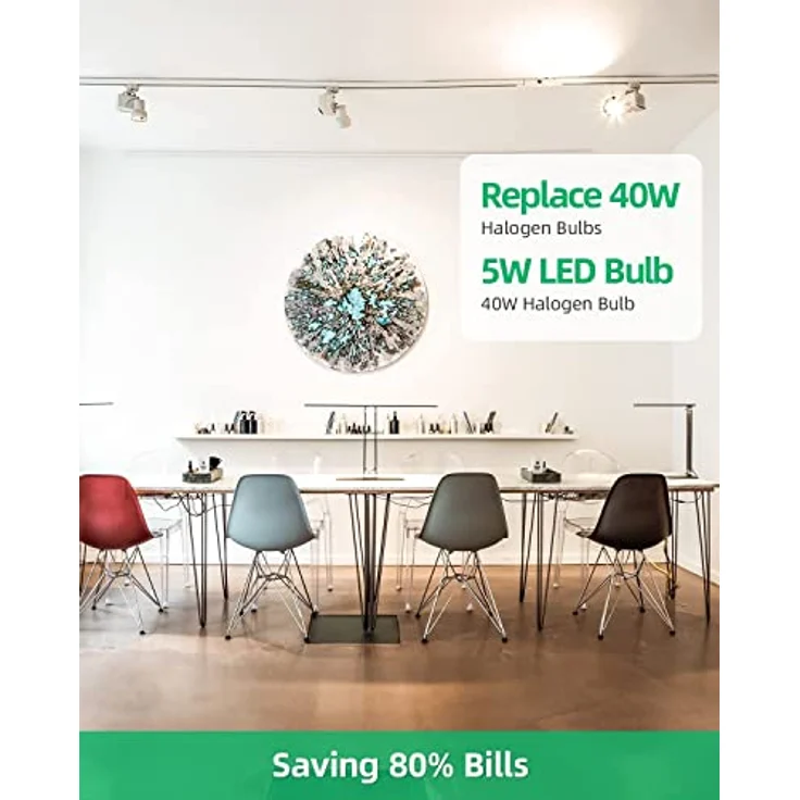 LEDYA GU10 LED Warmweiss, 5W Lampe Ersetzt Halogenlampen 40W, 400LM LED Leuchtmittel GU10 Warmweiß 3000K, 120°Breitstrahlend,Nicht dimmbar, AC 220V-240V, Nicht Dimmbar, 10er Pack – Bild 4