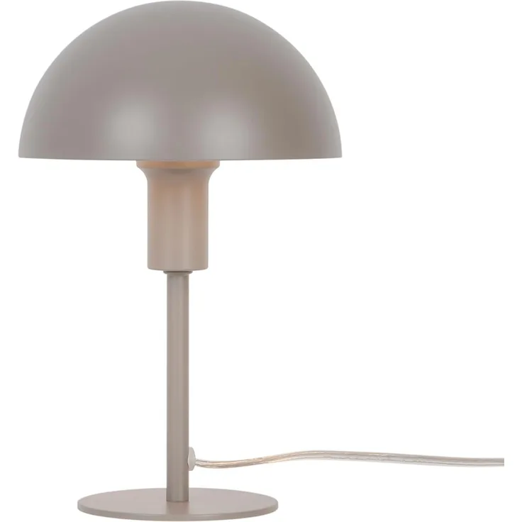 Tischlampe hell braun Nordlux Ellen Mini E14 mit Kabelschalter