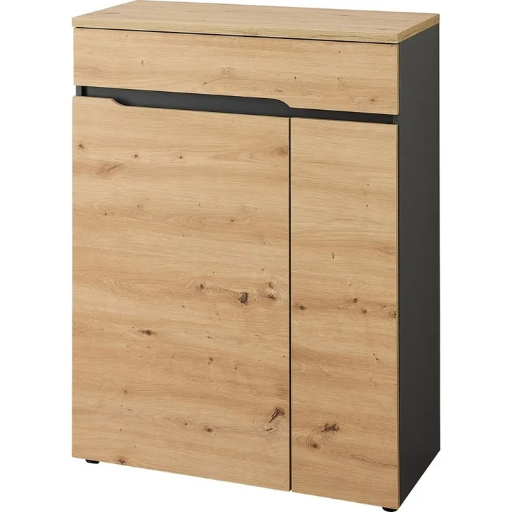 OTTO home Schuhschrank Bergen Schuhschrank, 80/107/38 (B/H/T cm) (1-St) 2 türig, Schubkasten, Soft Close