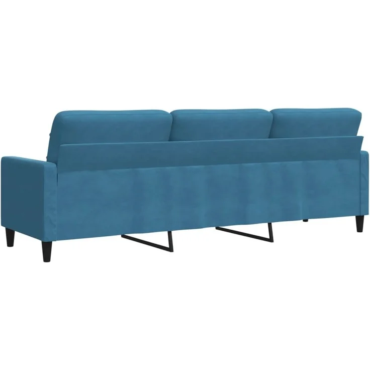 vidaXL 3-Sitzer-Sofa Blau 210 cm Samt 4007653 – Bild 5