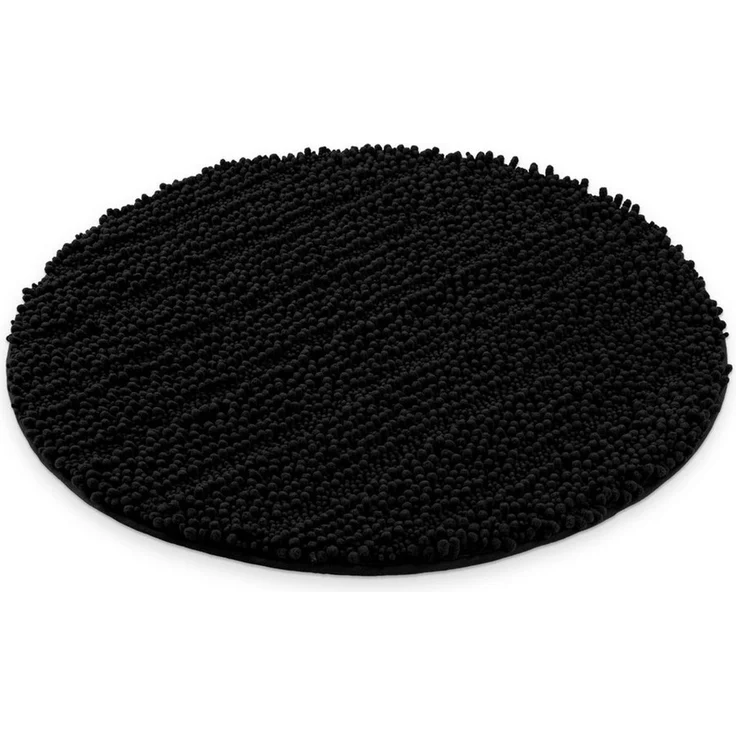 OTTO home Badematte Torrni, Höhe 22 mm, rutschhemmend beschichtet, schnell trocknend, fußbodenheizungsgeeignet, Polyester, rund, Badteppich, getuftet, modern, Uni, antirutsch, flauschig, hochflor – Bild 2