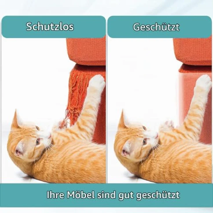 Kratzschutz Sofa Katze, kratzmatte selbstklebend (20x300) cm,kratzschutz tür, Hund, Anti-Kratz-Sofa Katzen kratzschutz für möbel, Geeignet für Anti-Kratz-Matte, Möbelschutzfolie – Bild 7
