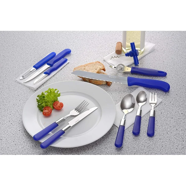 37-teiliges Starter-Set mit blauen Griffen, Serie MILANO – Bild 3