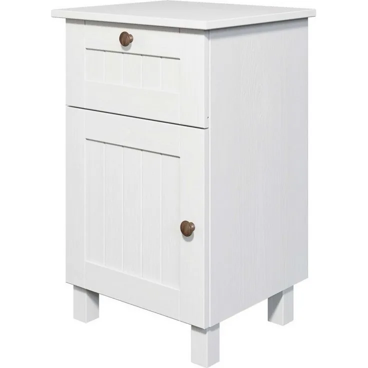 Home affaire Nachtkommode Juventus, Nako, Nachttisch, mit einer Schublade, aus massiver Kiefer, FSC®-zertifiziert