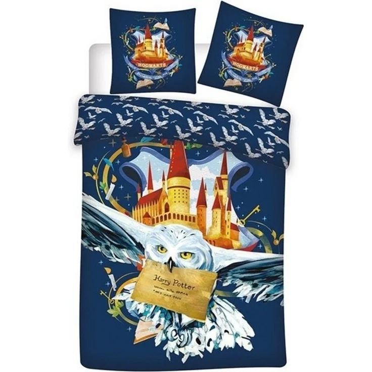 Harry Potter Kinderbettwäsche Harry Potter Hedwig die Eule Mikrofaser Bettwäsche, Mikrofaser, Deckenbezug 135-140x200 cm Kissenbezug 63x63 cm – Bild 2