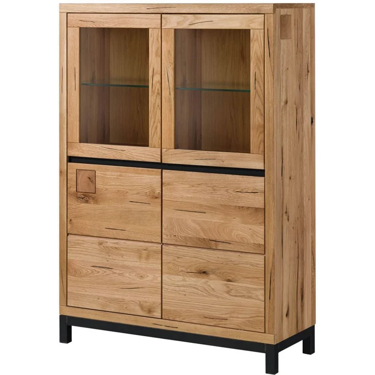 Vitrine Wildeiche 103x40x148 natur geölt VILLANDERS #102 – Bild 1